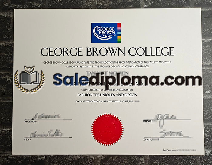 buy fake george brown collge degree