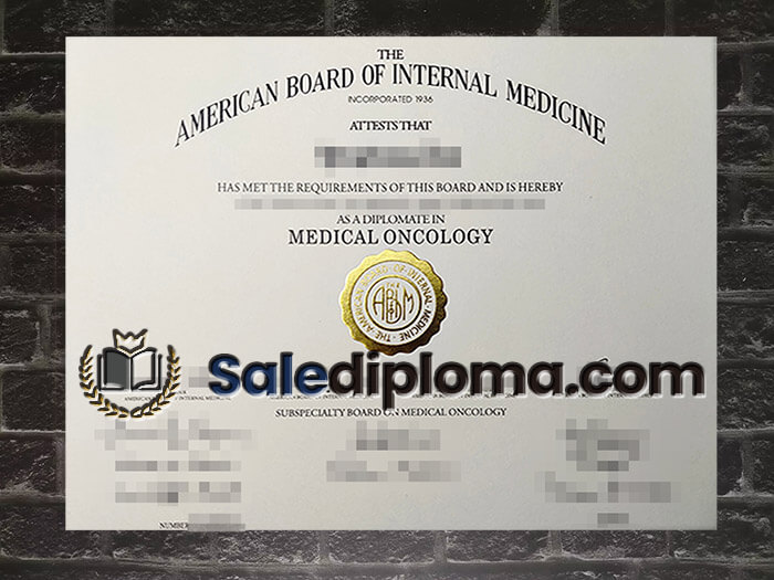 purchase fake American Board of Internal Medicine certificate