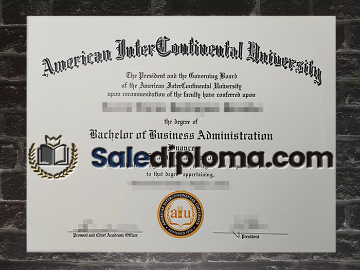 purchase fake American InterContinental University degree