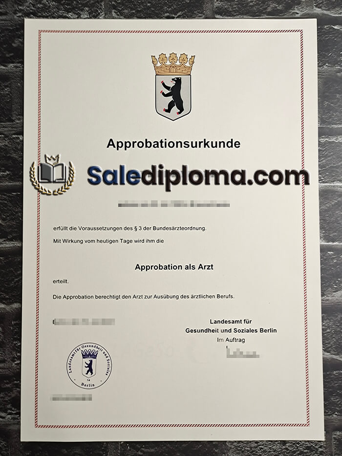 purchase fake Approbation als Arzt certificate