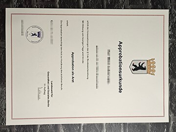 purchase fake Approbationsurkunde certificatee