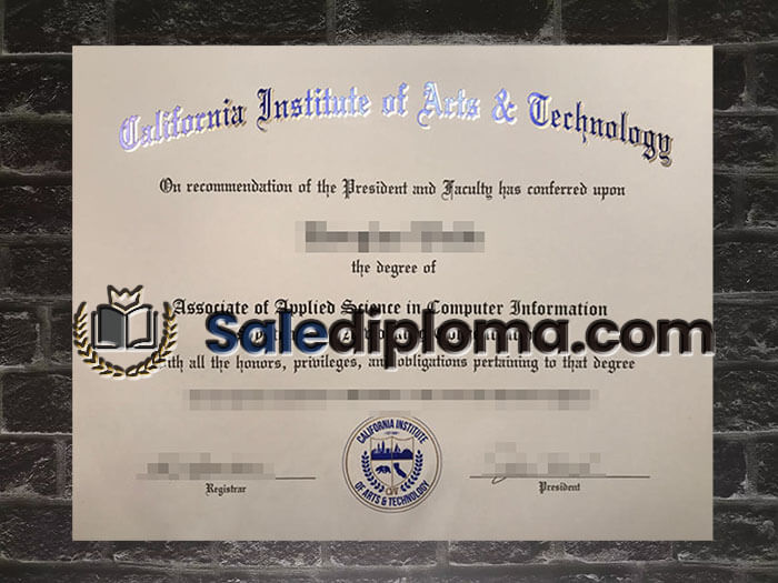 purchase fake California Institute of Arts & Technology degree