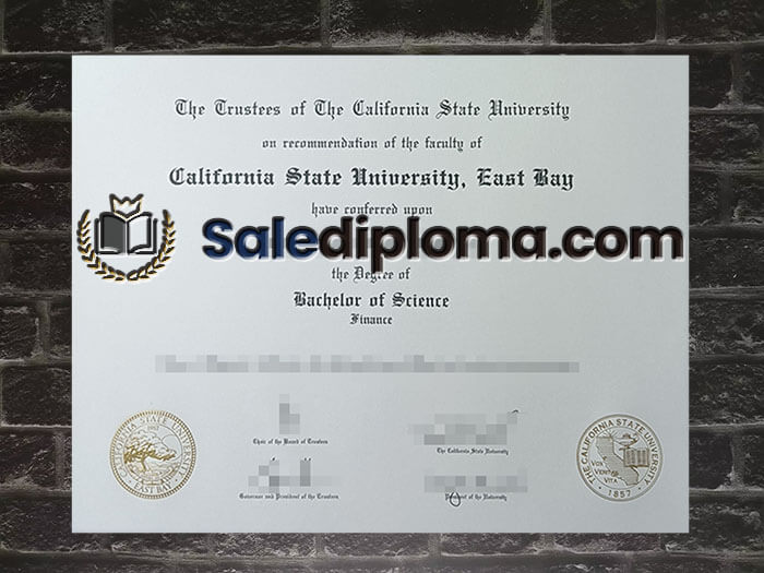 purchase fake California State University, East Bay degree