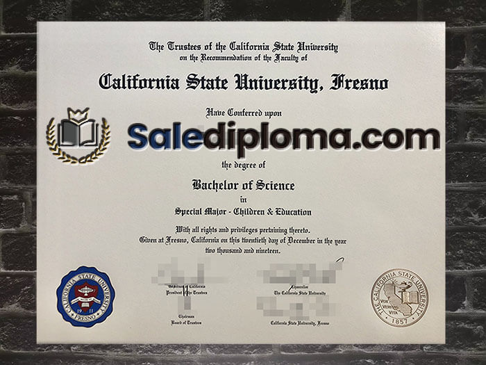 purchase fake California State University, Fresno degree
