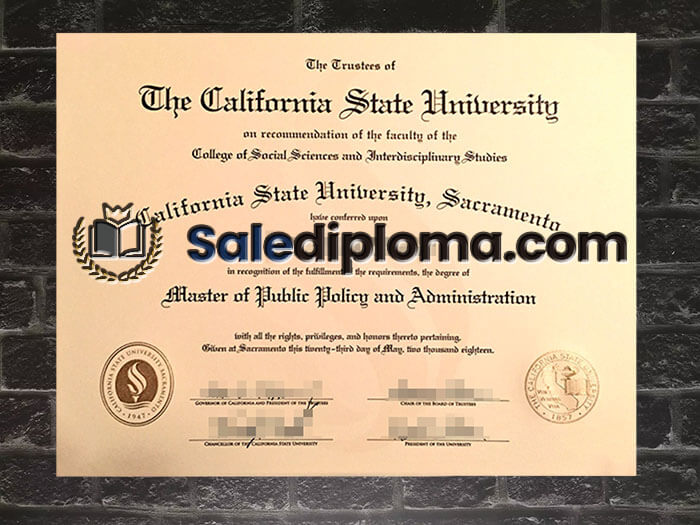 purchase fake California State University,Sacramento degree