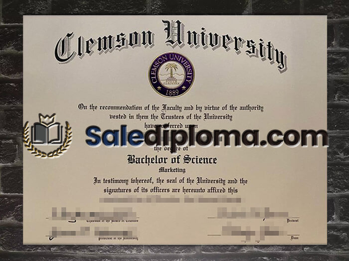 purchase fake Clemson University degree