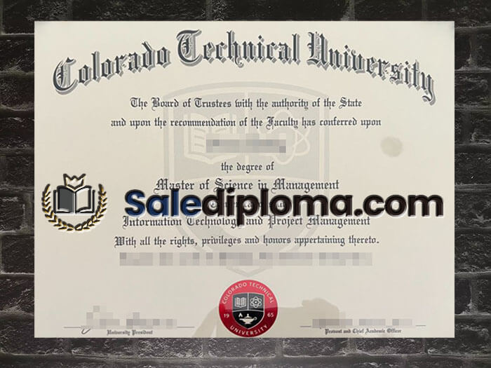 purchase fake Colorado Technical University degree