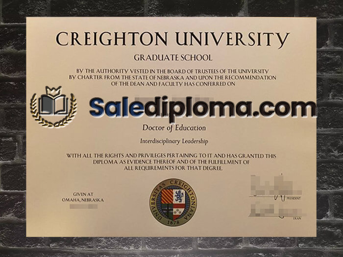 purchase fake Creighton University degree