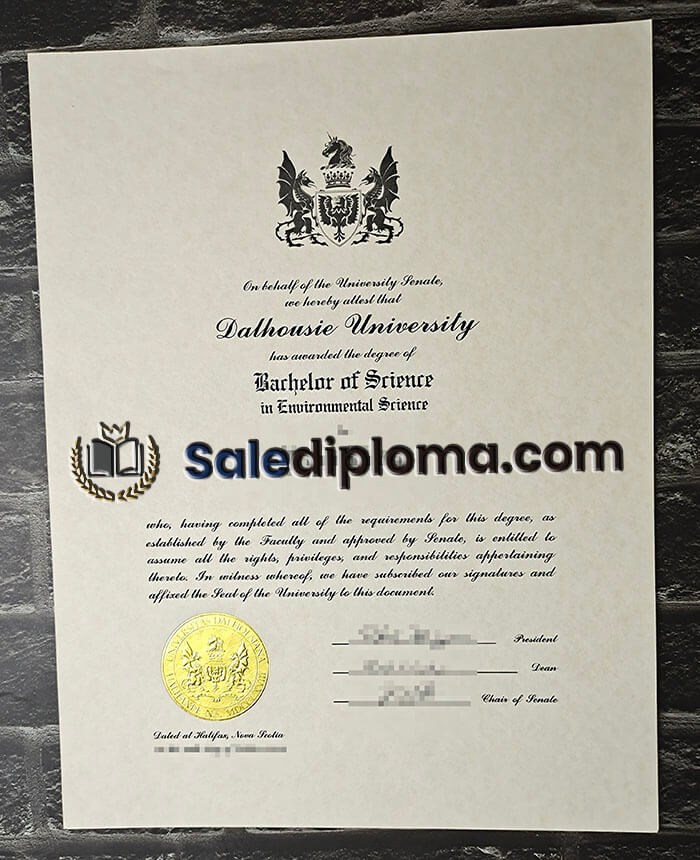 purchase fake Dalhousie University diploma