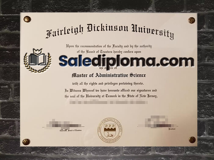 purchase fake Fairleigh Dickinson University diploma