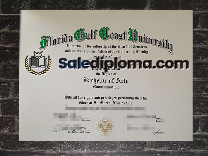 purchase fake Florida Gulf Coast University degree