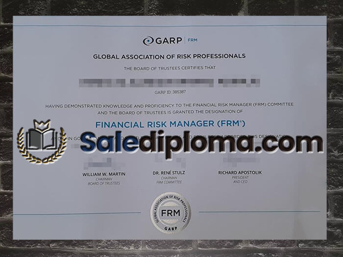 piurchase fake Global Association of Risk Professionals certificate