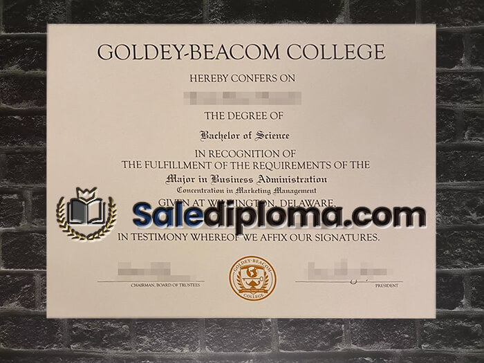 purchase fake Goldey Beacom College degree