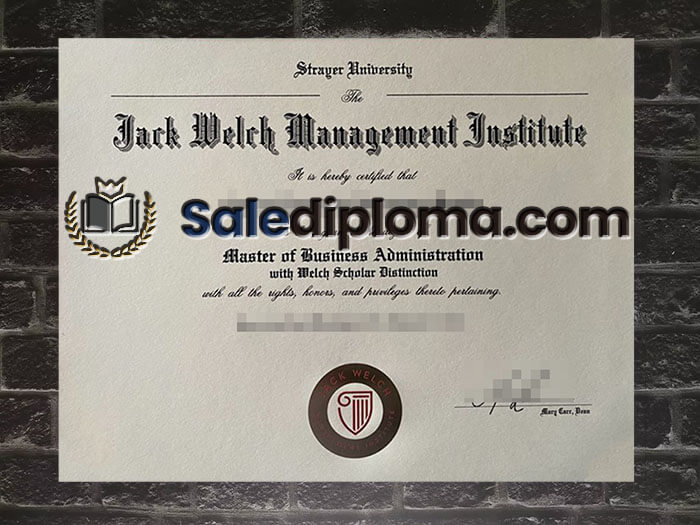 purchase fake Jack Welch Management Institute degree
