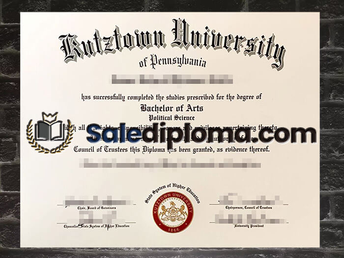purchase fake Kutztown University degree