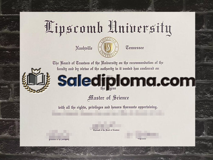 purchase fake Lipscomb university degree