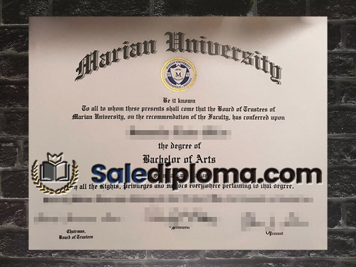 purchase fake Marian University degree