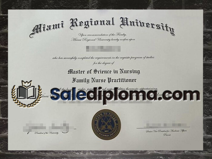 purchase fake Miami Regional University degree