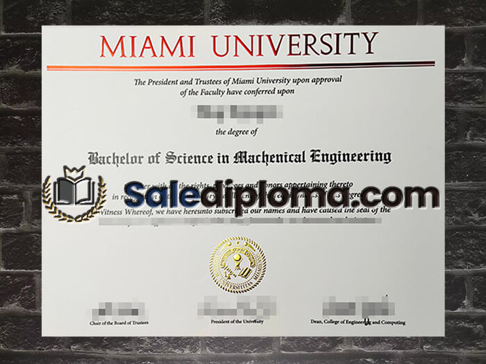 purchase fake Miami University degree