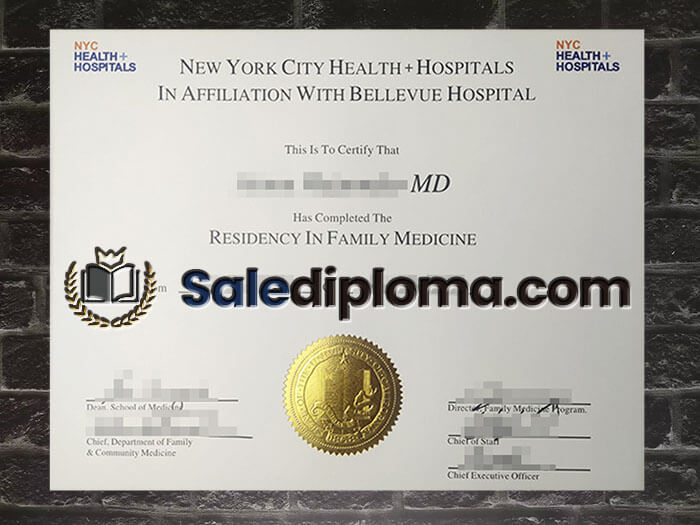 purchase fake New York City Health Hospital degree