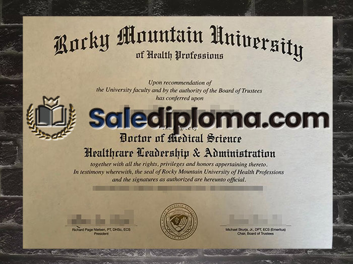 purchase fake Rocky Mountain University degree