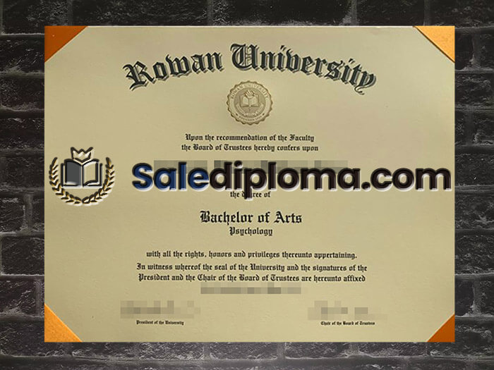 purchase fake Rowan University degree