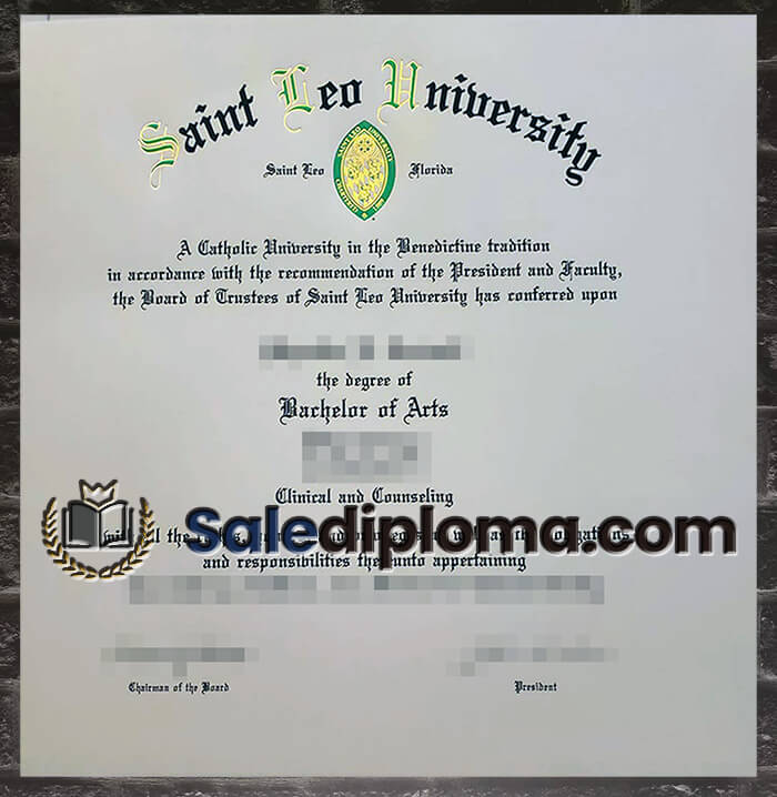 purchase fake Saint Leo University diploma