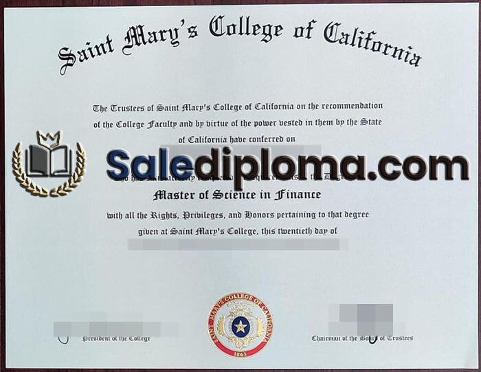 purchase fake Saint Mary's College of California degree
