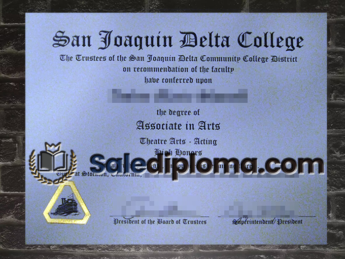 purchase fake San Joaquin Delta College diploma