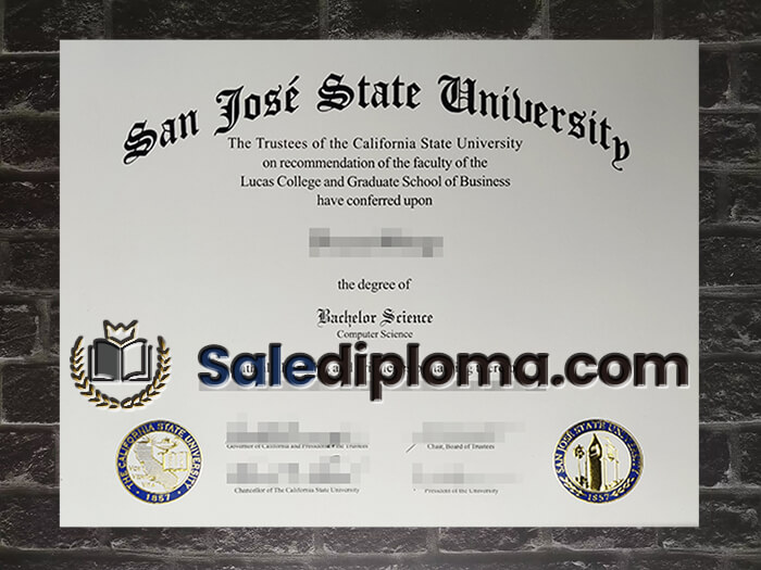 purchase fake San Tose State University diploma