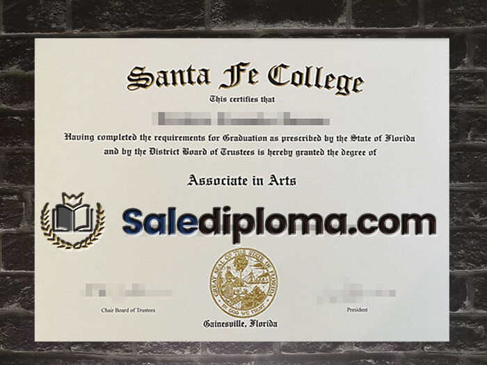 order fake Santa fe College diploma