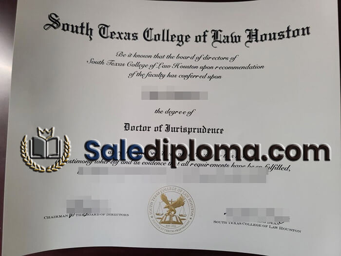 purchase fake South Texas College of Law Houston degree
