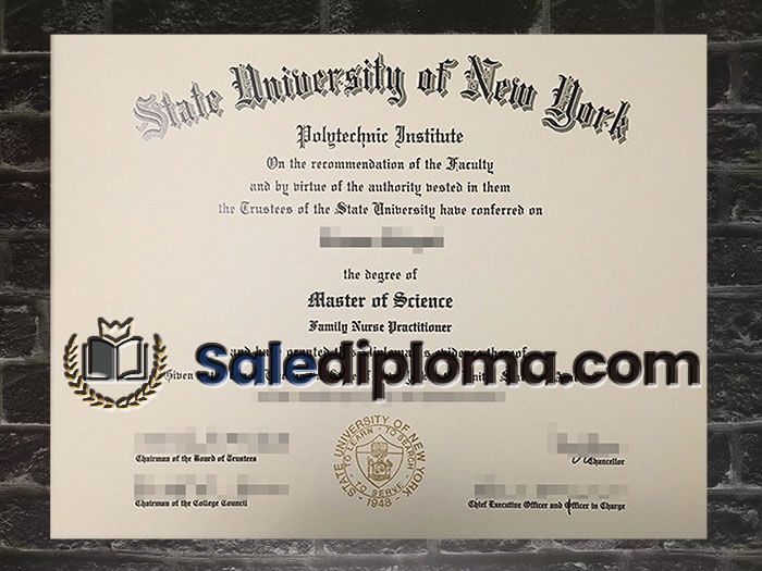 purchase fake State University of New York Polytechnic Institute degree