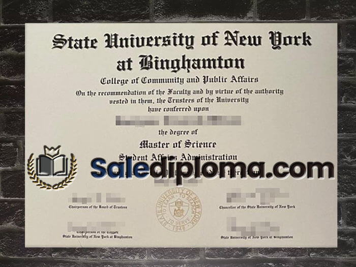 purchase fake State University of New York at Binghamton degree