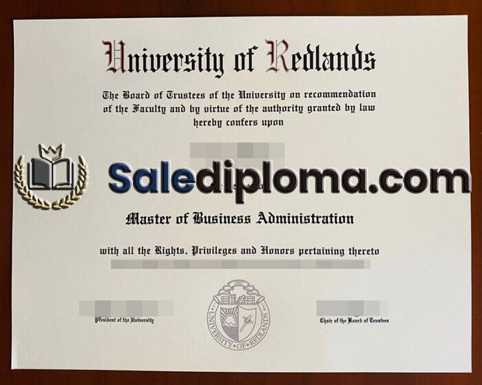 purchase fake University of Redlands degree