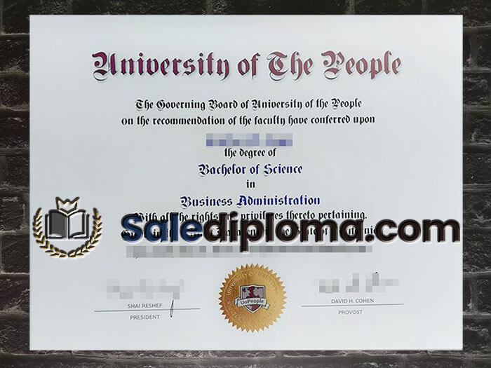 purchase fake University of the Ueople degree