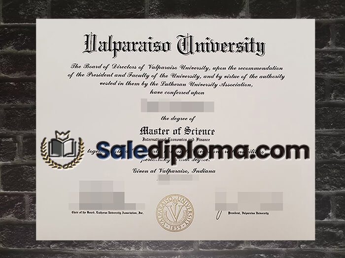 purchase fake Valparaiso University diploma