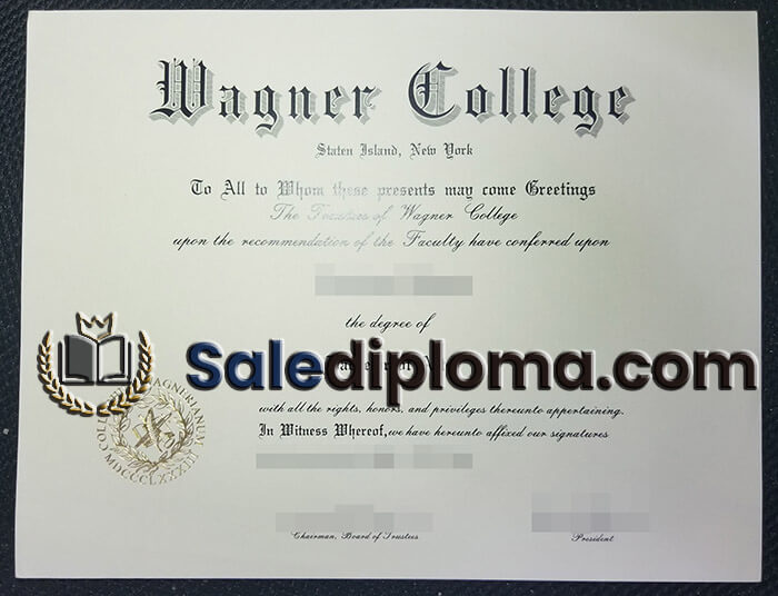 purchase fake Wagner College diploma