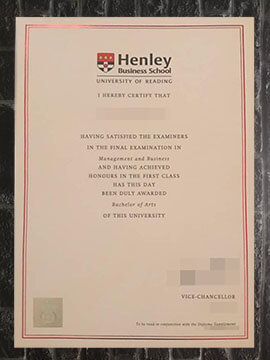 purchase fake Henley Business School degree