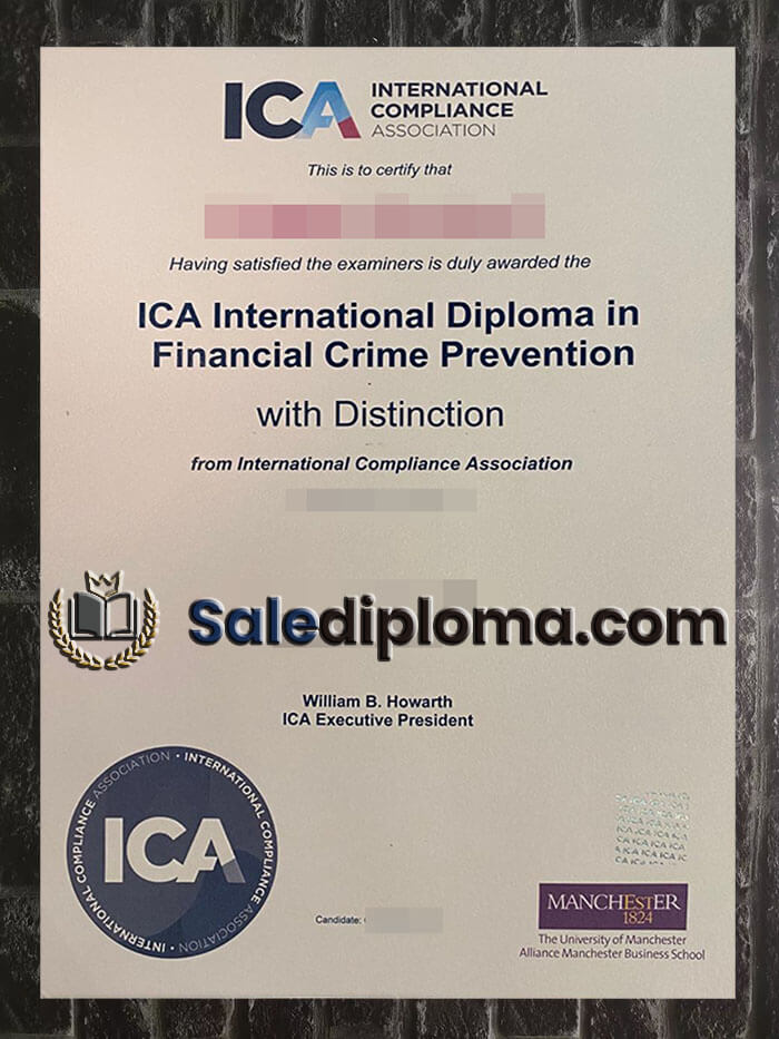 purchase fake ICA International Financial Crime Prevention degree