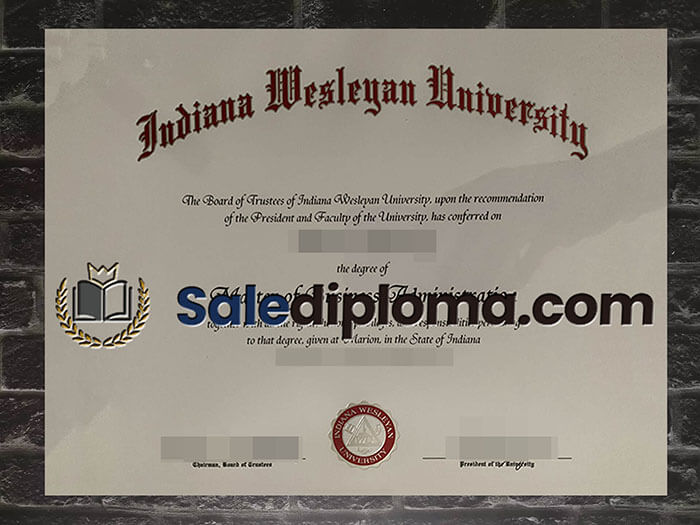 purchsse fake Indiana Wesleyan University diploma