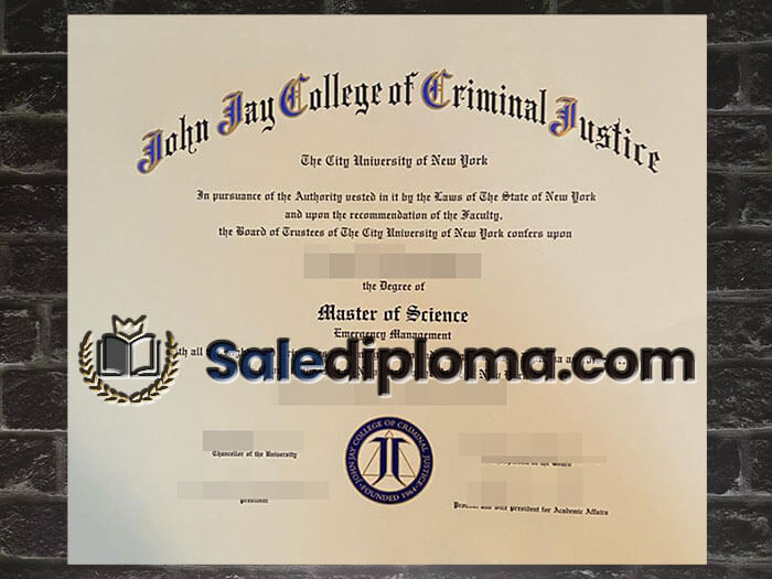 purchase fake John Jay College of Criminal Justice diploma