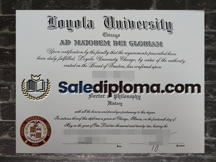 purchase fake Loyola University Chicago diploma