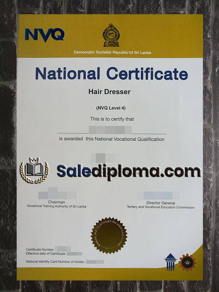purchase fake NVQ Level 4 certificate