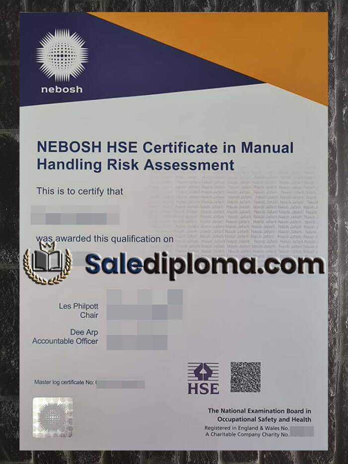 purchase fake Nebosh National General Certificate in Occupational Health and Safety