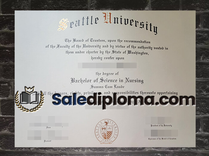 purchase fake Seattle University diploma