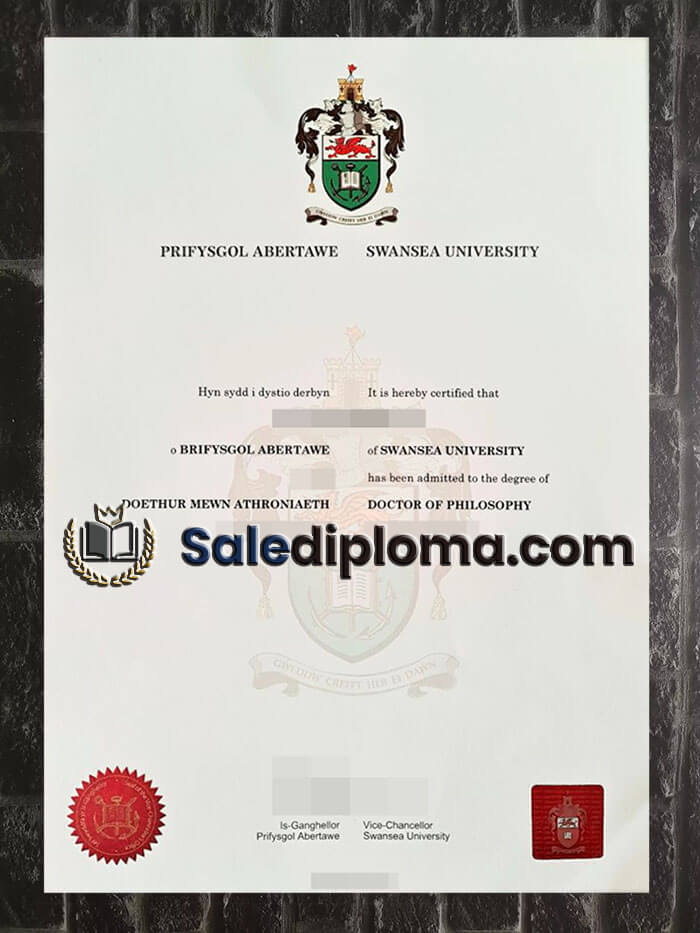 purchase fake Swansea University diploma