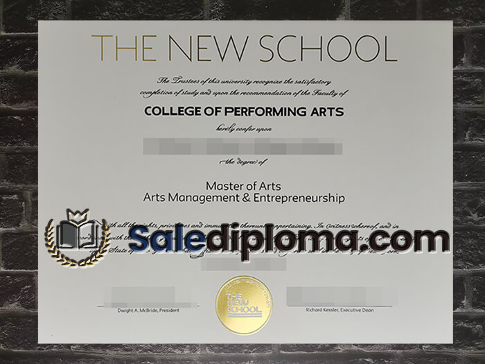 purchase fake The New School diploma