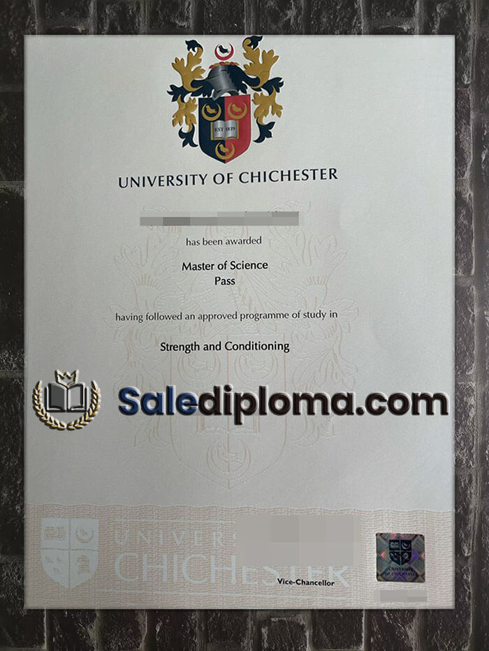 purchase fake University of Chichester diploma