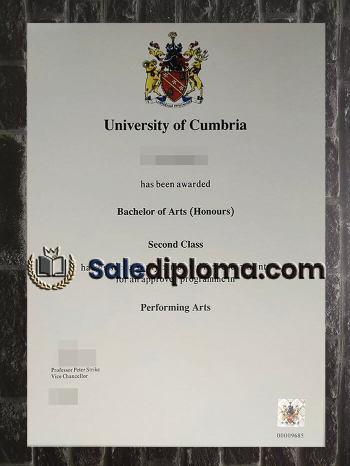 purchase fake University of Cumbria diploma